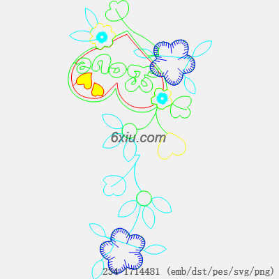 svg矢量绣花图下载