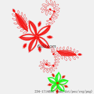 svg矢量绣花图下载