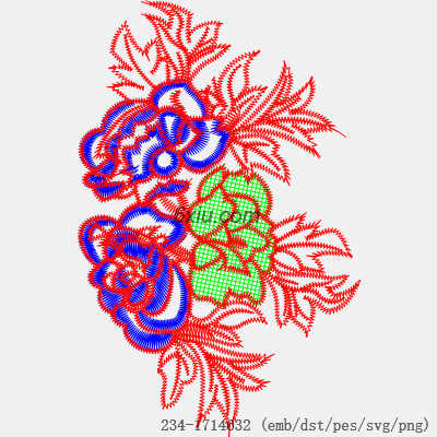 svg矢量绣花图下载