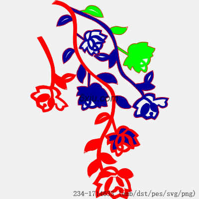 svg矢量绣花图下载