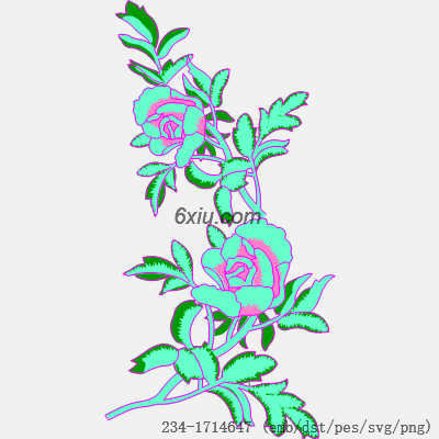 svg矢量绣花图下载