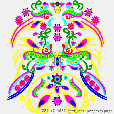 svg矢量绣花图下载