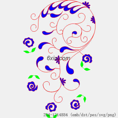svg矢量绣花图下载