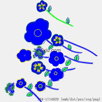 svg矢量绣花图下载