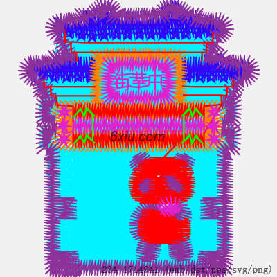 svg矢量绣花图下载