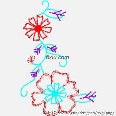 svg矢量绣花图下载