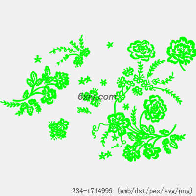 svg矢量绣花图下载