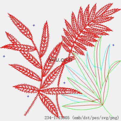 svg矢量绣花图下载