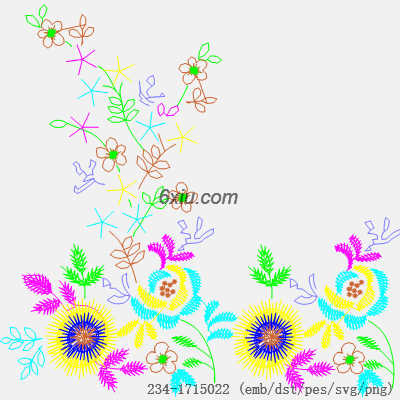 svg矢量绣花图下载