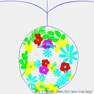 svg矢量绣花图下载