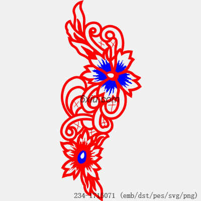 svg矢量绣花图下载