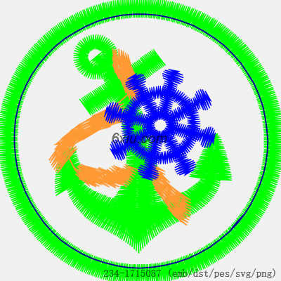svg矢量绣花图下载