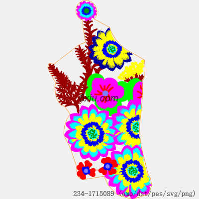 svg矢量绣花图下载