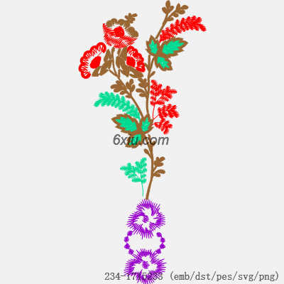 svg矢量绣花图下载