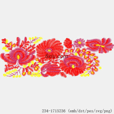 svg矢量绣花图下载