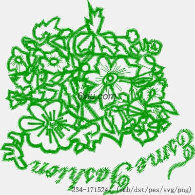 svg矢量绣花图下载
