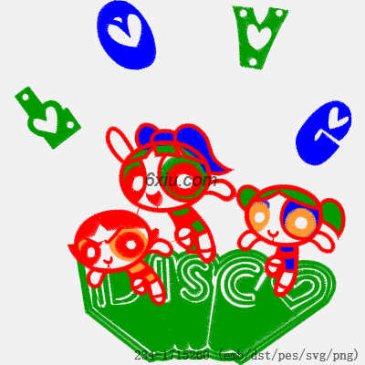 svg矢量绣花图下载