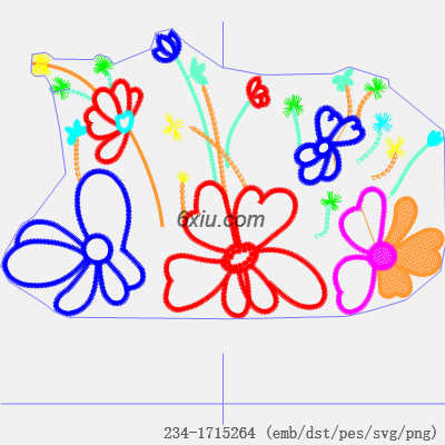 svg矢量绣花图下载