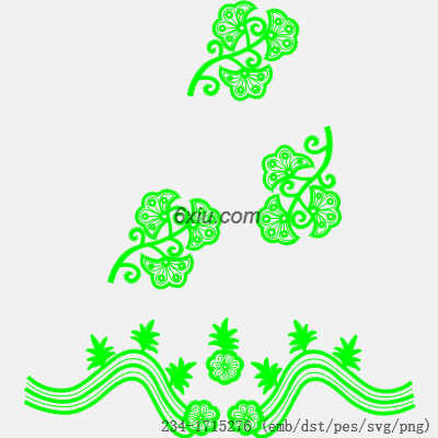 svg矢量绣花图下载
