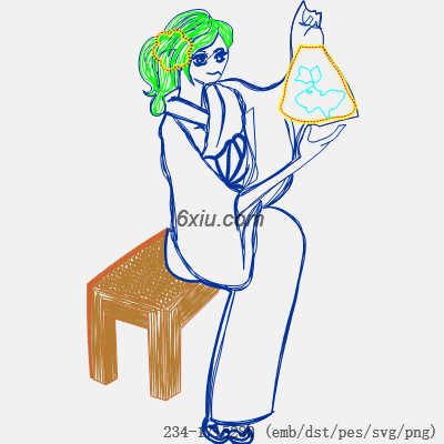 svg矢量绣花图下载