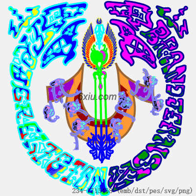 svg矢量绣花图下载