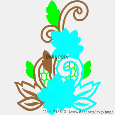 svg矢量绣花图下载