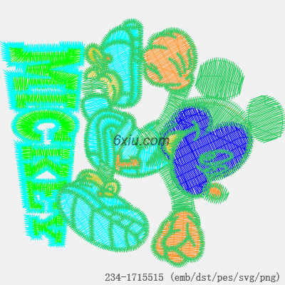 svg矢量绣花图下载