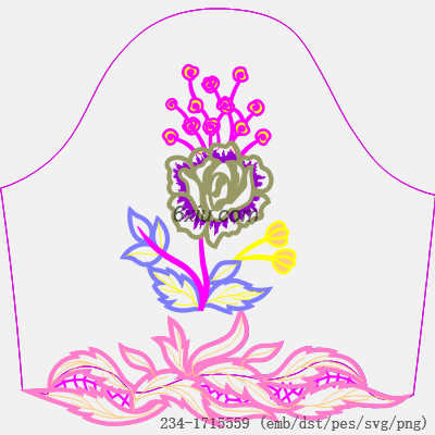 svg矢量绣花图下载
