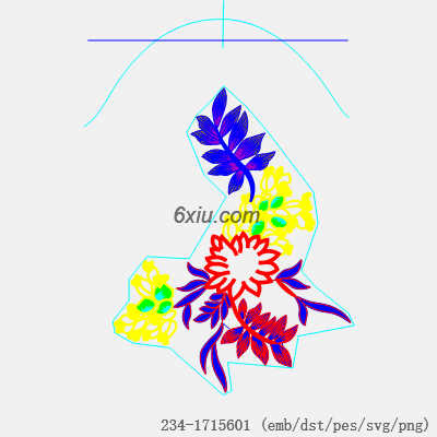 svg矢量绣花图下载