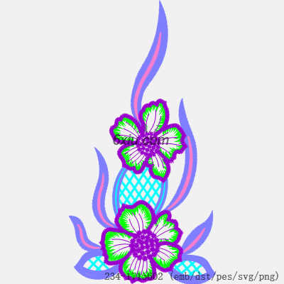 svg矢量绣花图下载