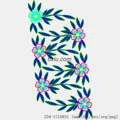 svg矢量绣花图下载