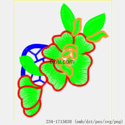 svg矢量绣花图下载