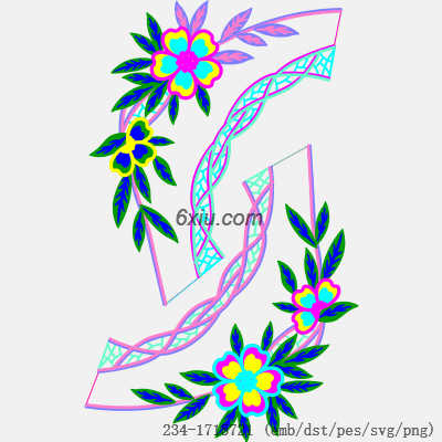 svg矢量绣花图下载