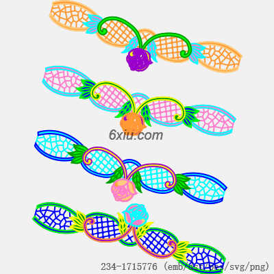 svg矢量绣花图下载