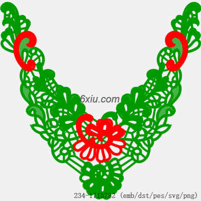 svg矢量绣花图下载