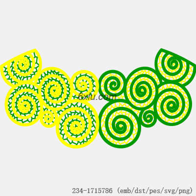 svg矢量绣花图下载