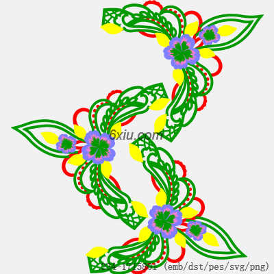 svg矢量绣花图下载
