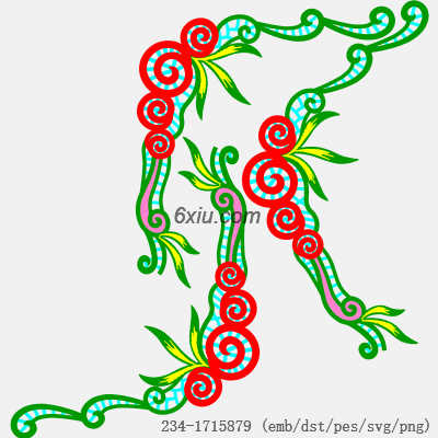 svg矢量绣花图下载