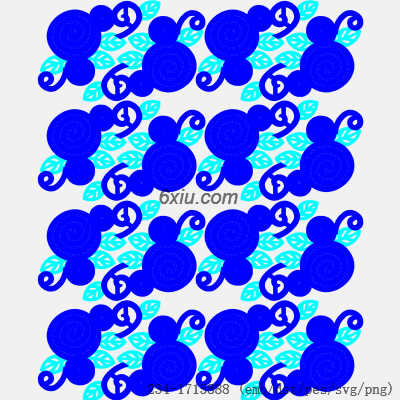 svg矢量绣花图下载