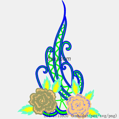 svg矢量绣花图下载