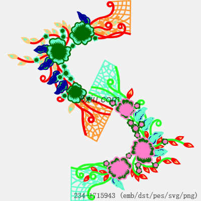 svg矢量绣花图下载