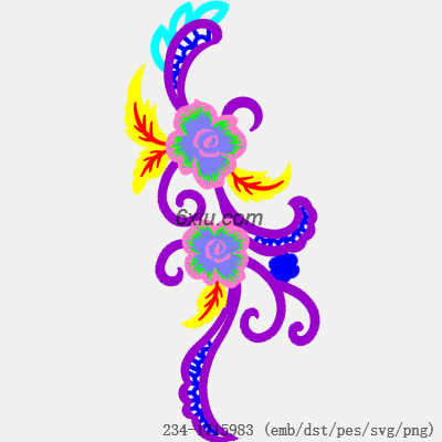 svg矢量绣花图下载