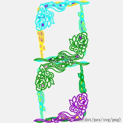 svg矢量绣花图下载