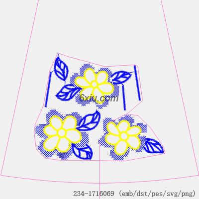svg矢量绣花图下载