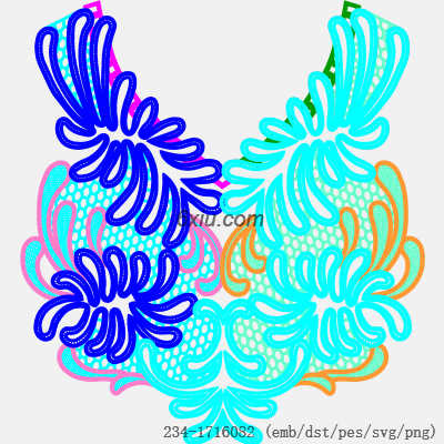 svg矢量绣花图下载