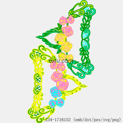 svg矢量绣花图下载