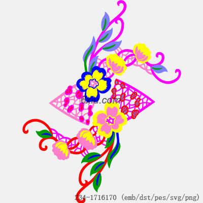 svg矢量绣花图下载