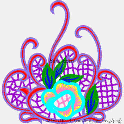 svg矢量绣花图下载