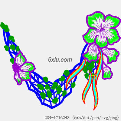 svg矢量绣花图下载
