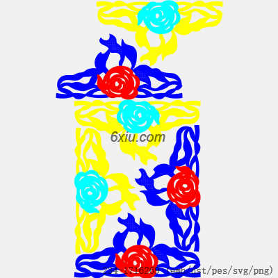 svg矢量绣花图下载